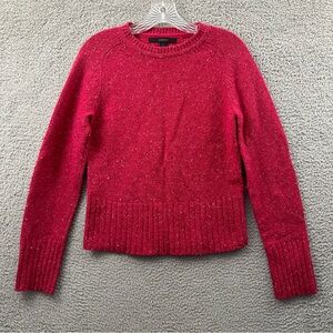 Y2K Express‎ Lambs Wool Long Sleeve Knit Sweater Preppy Cropped Retro Women's M